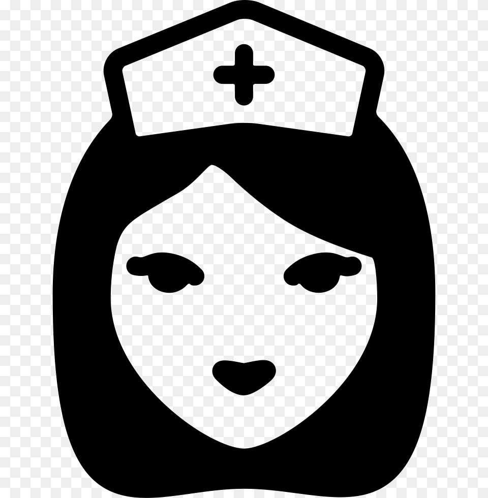 Nurse Head Comments Nursing Day Poster, Stencil, Face, Person, Logo Png