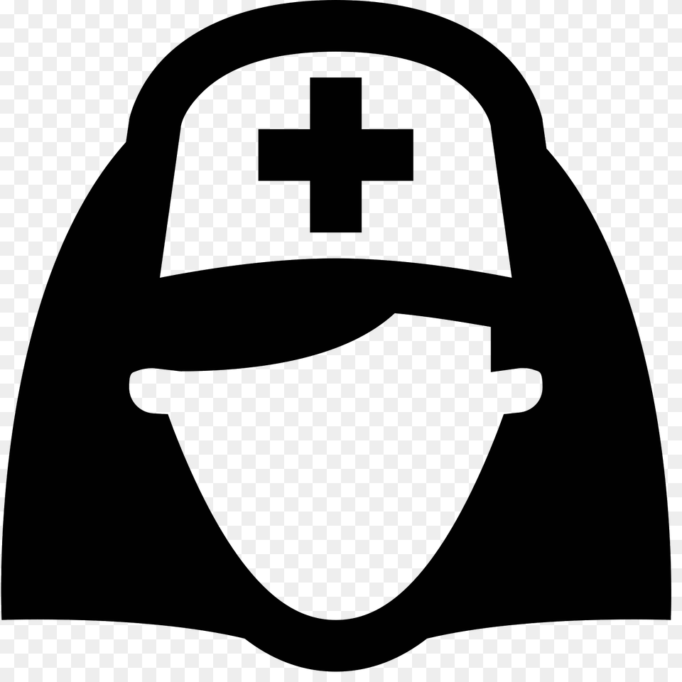 Nurse Icon, Gray Free Png Download