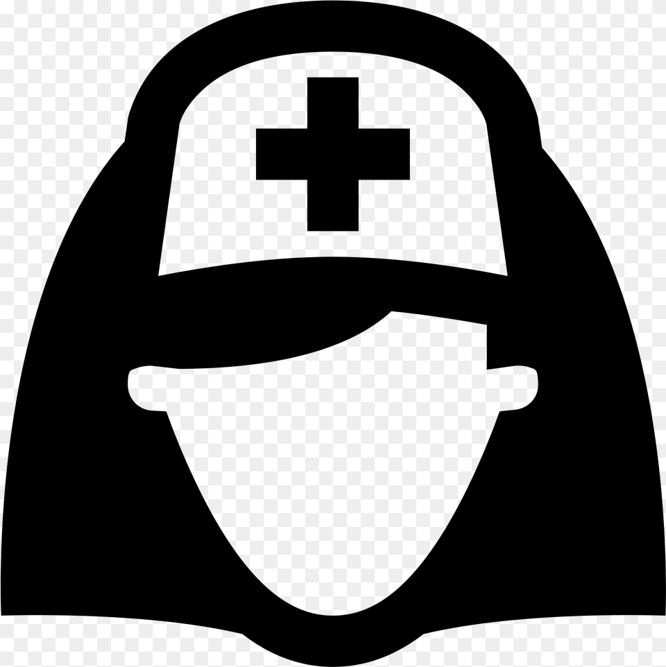 Nurse Icon Clipart Green Nursing, Gray Free Png Download