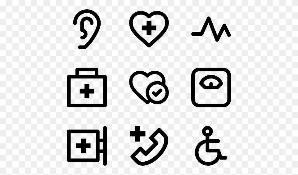 Nurse Icons, Gray Free Png