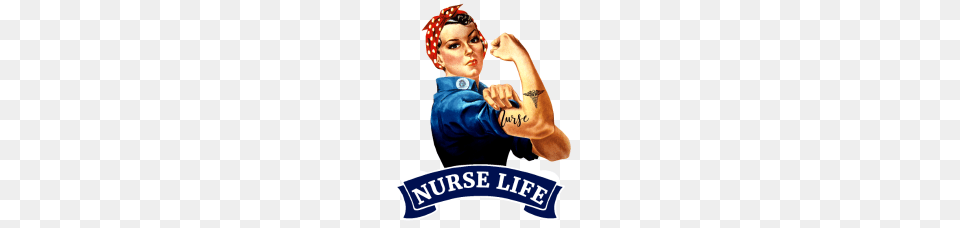 Nurse Life Rosie The Riveter Nursing Rn, Body Part, Finger, Hand, Person Png