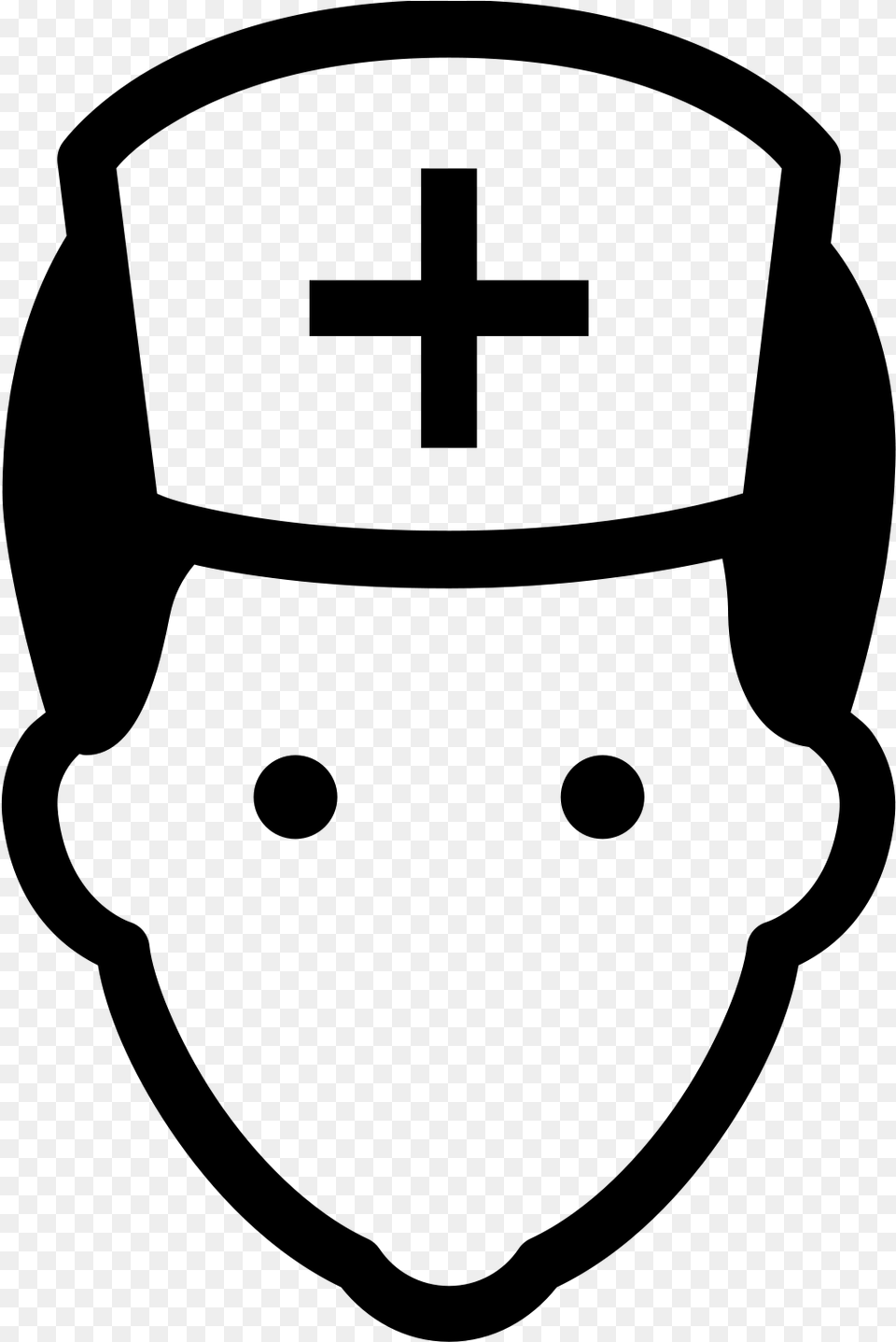 Nurse Male Filled Icon, Gray Free Png