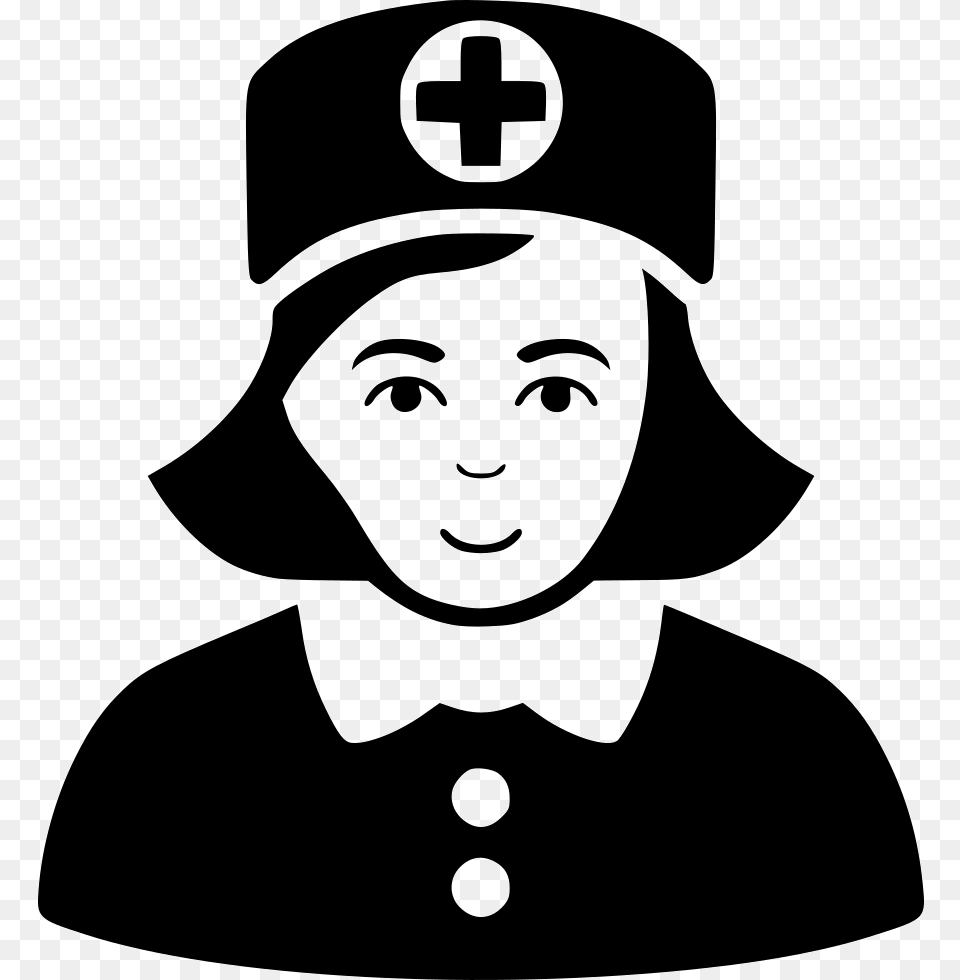 Nurse Nurse Sad Icon, Logo, Stencil, Clothing, Hat Free Png
