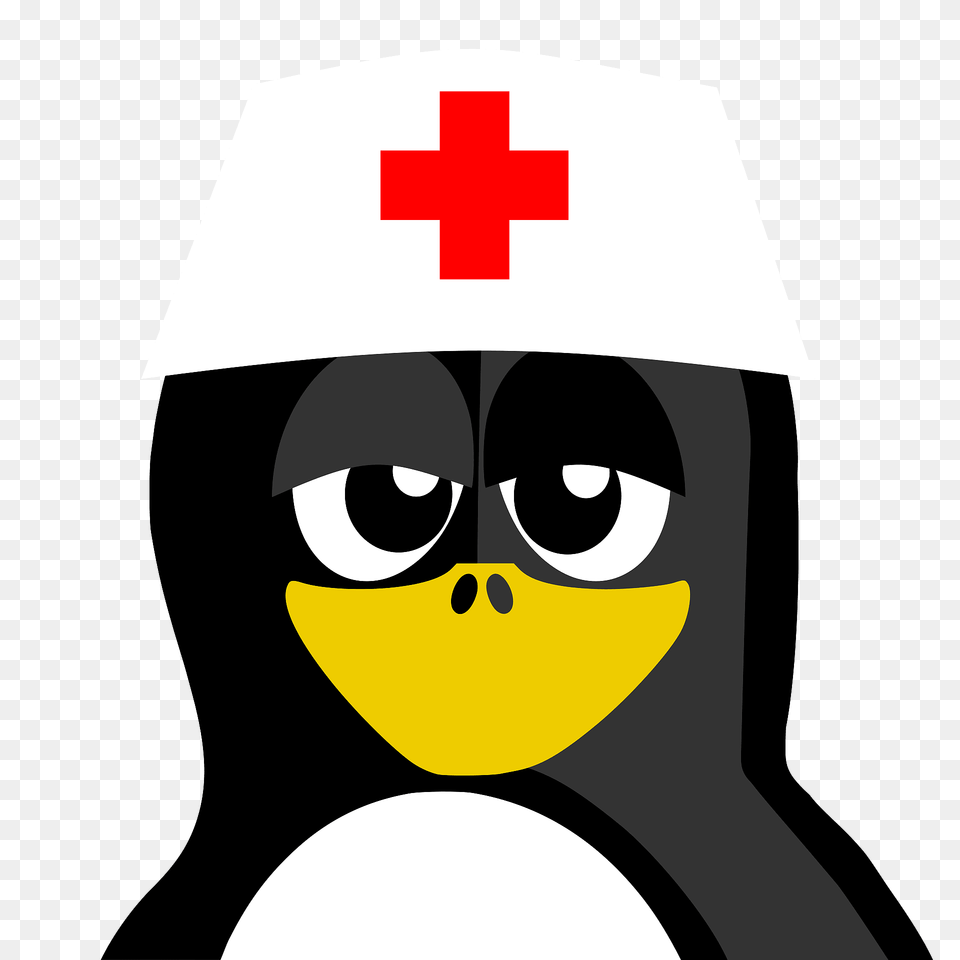 Nurse Penguin Clipart, Logo, Symbol, First Aid Free Png
