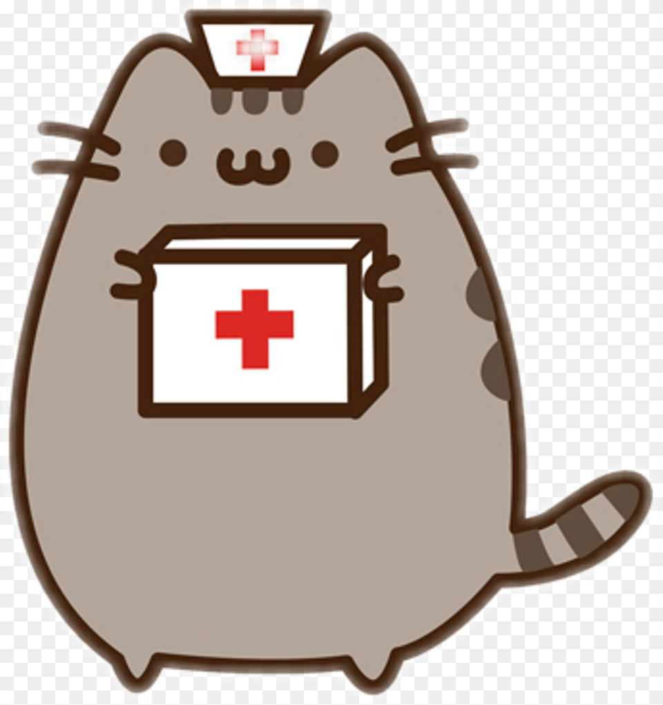 Nurse Pusheen, First Aid, Animal, Mammal, Rodent Free Transparent Png