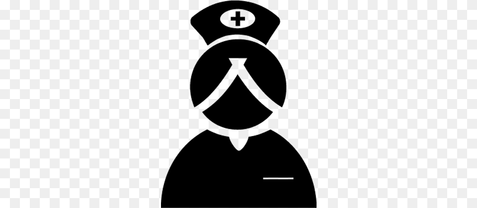 Nurse Silhouette Hospital Physician Healthcare Accessories Illustration, Gray Free Png