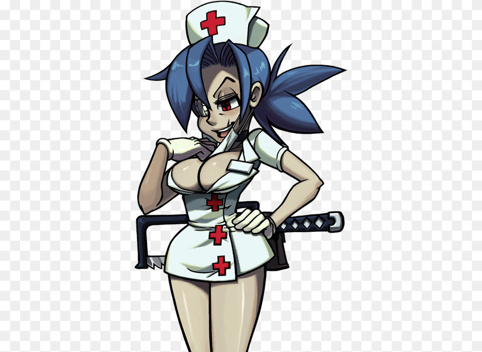 Nurse Valentine Combat Nurse In Anime, Book, Comics, Publication, Adult Png Image