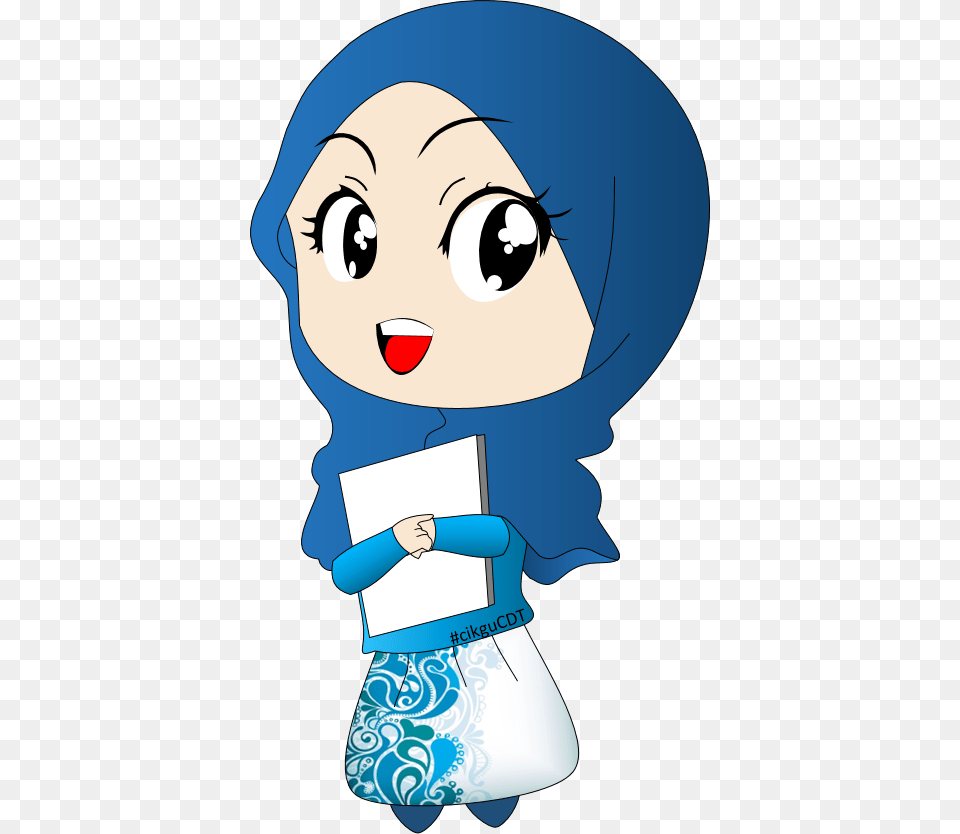 Nurse Vector Muslimah Hijab Cartoon, Book, Comics, Publication, Baby Png