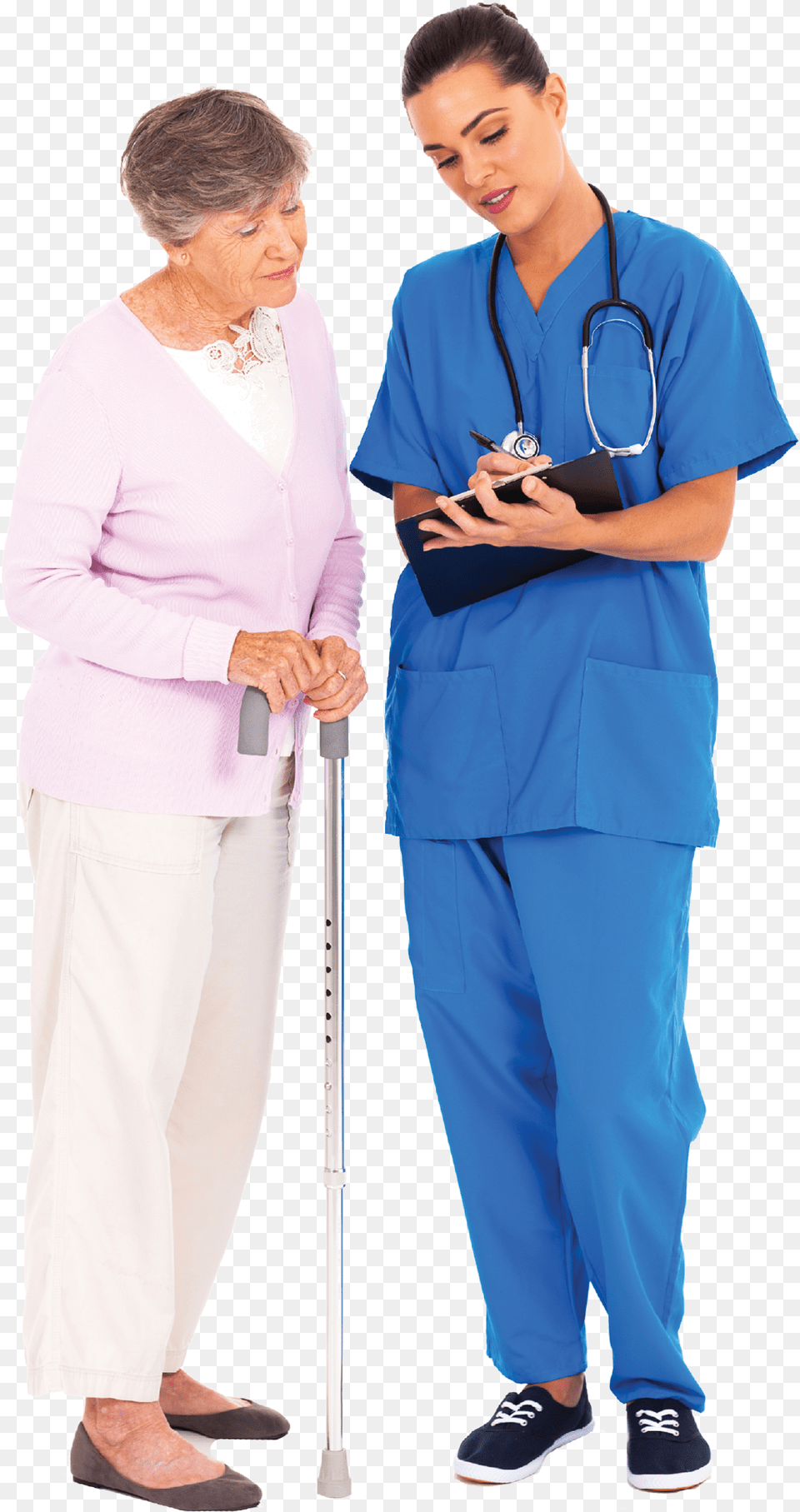 Nurse With Patient, Adult, Architecture, Building, Person Free Png