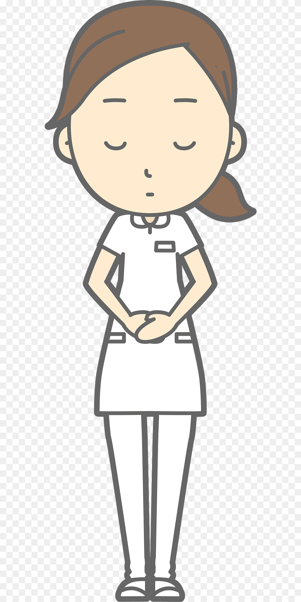 Nurse Woman Bow Clipart, Person, Face, Head, Book Free Png Download