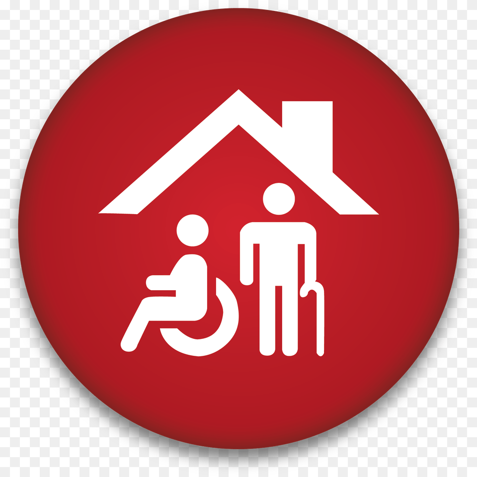 Nursing Home Transport Server Circle Icon, Sign, Symbol, Road Sign, First Aid Free Png