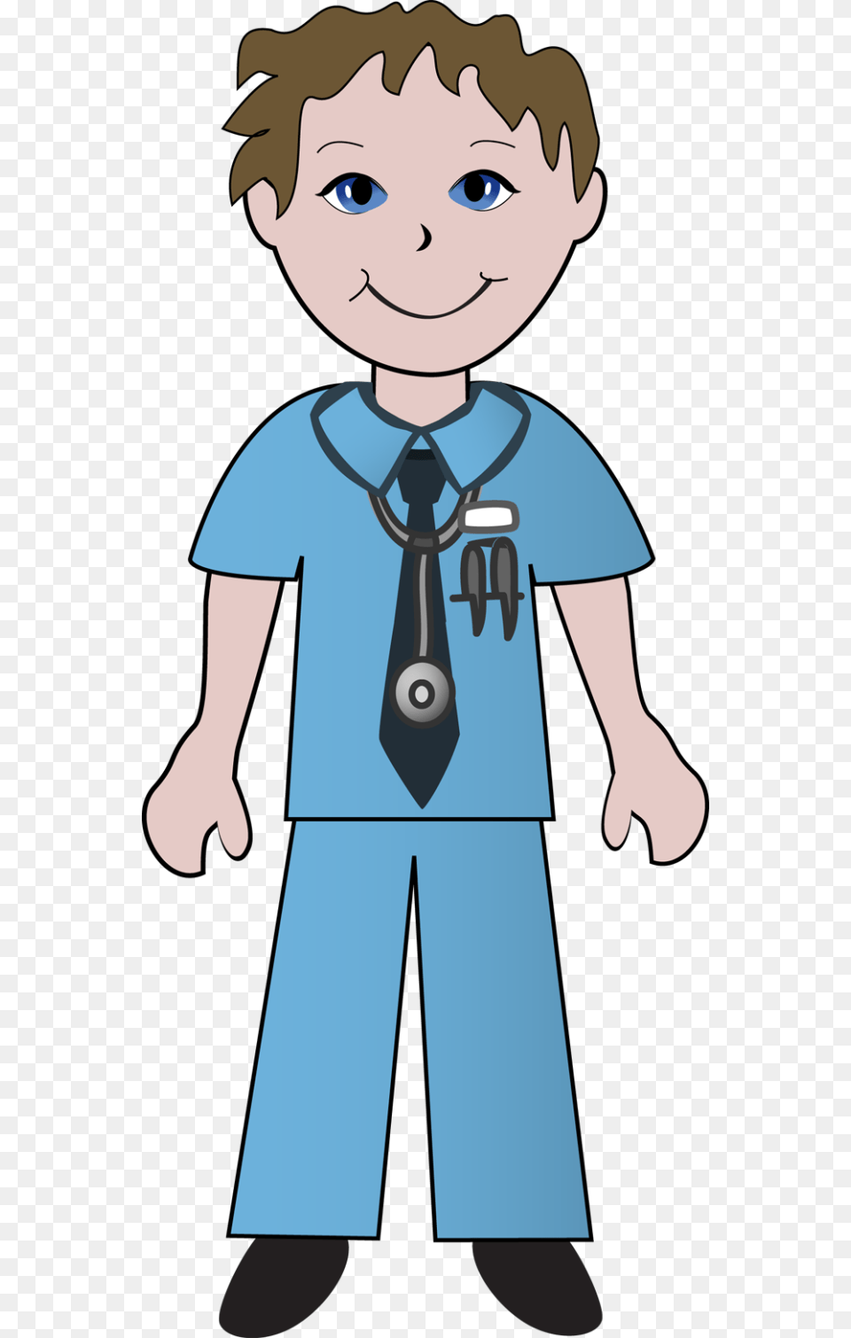 Nursing Nurse Clipart Clip Art Images Image 3 Nurse Boy And Girl Clipart, Accessories, Formal Wear, Tie, Baby Free Png Download