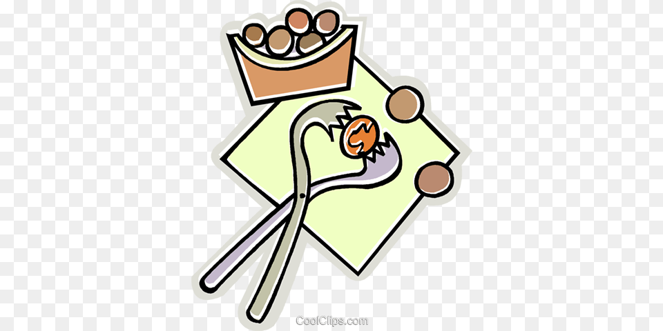Nut Cracker Royalty Free Vector Clip Art Illustration, Cutlery, Fork, Spoon Png