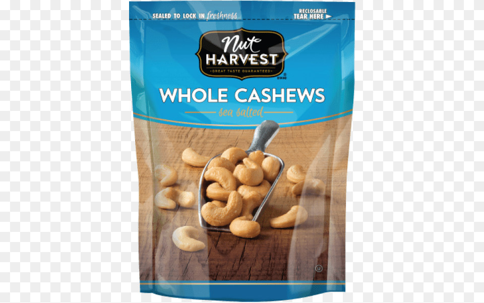 Nut Harvest Whole Cashews Sea Salted 3oz Nut Harvest Whole Cashews Sea Salted 5 Oz Bag, Food, Plant, Produce, Vegetable Png