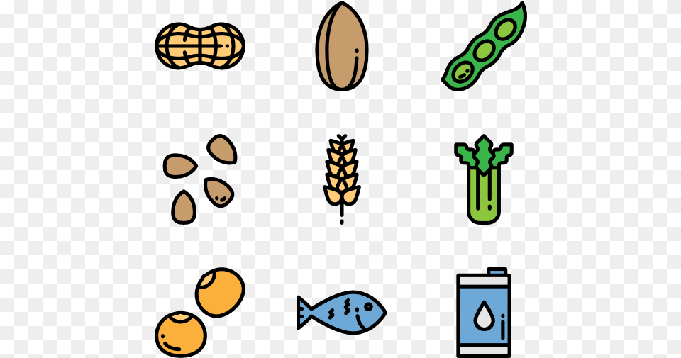 Nut Icon, Cutlery, Food, Plant, Produce Free Transparent Png