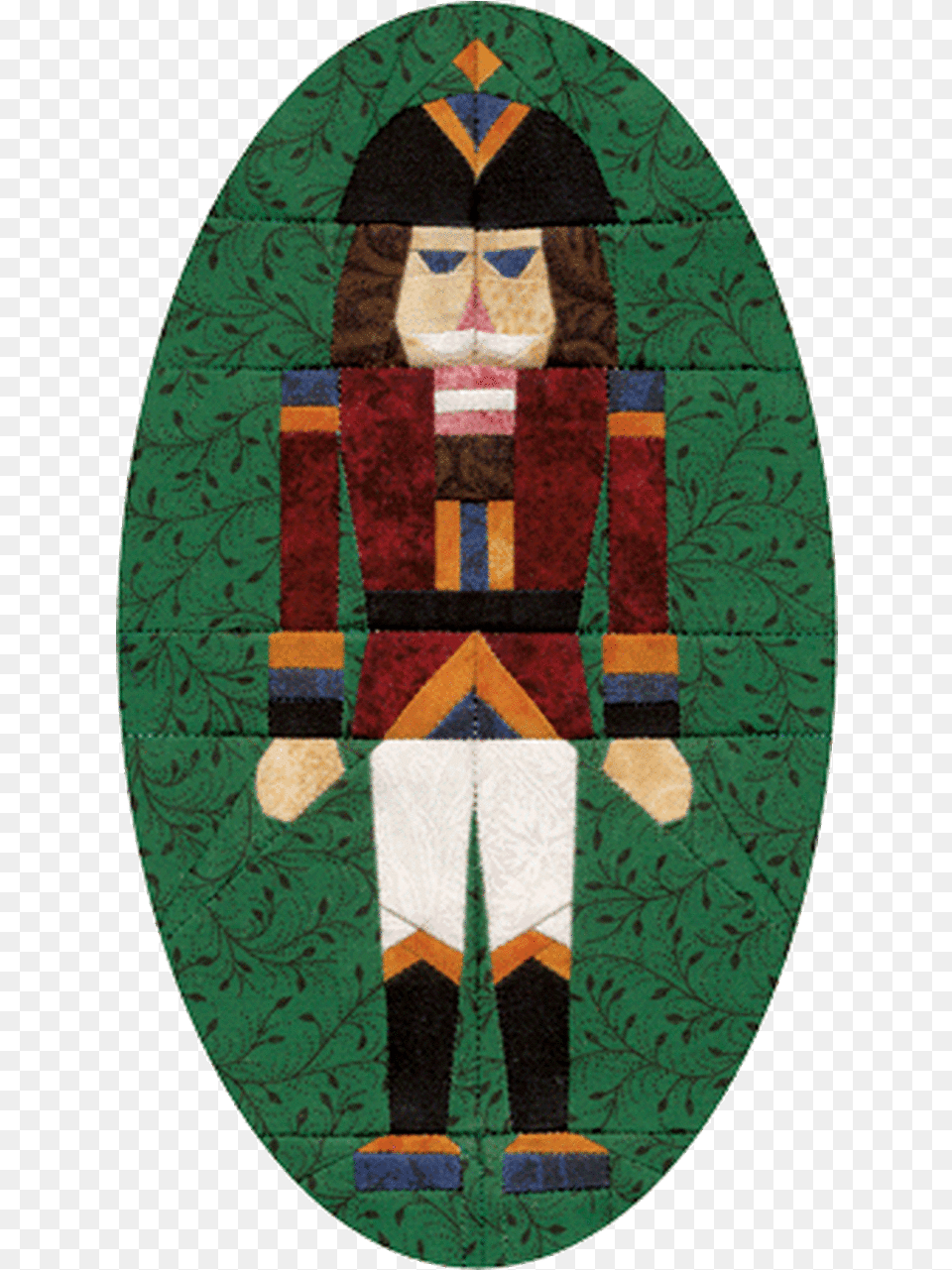 Nutcracker Ornament Paper Pieced Quilt Pattern Fictional Character, Art, Home Decor Png