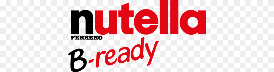 Nutella B Ready Nutella Ferrero B Ready, Text, Light, Logo Free Transparent Png