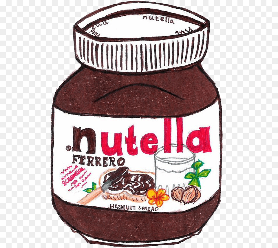 Nutella Cartoon, Food, Jam, Jar Free Png Download