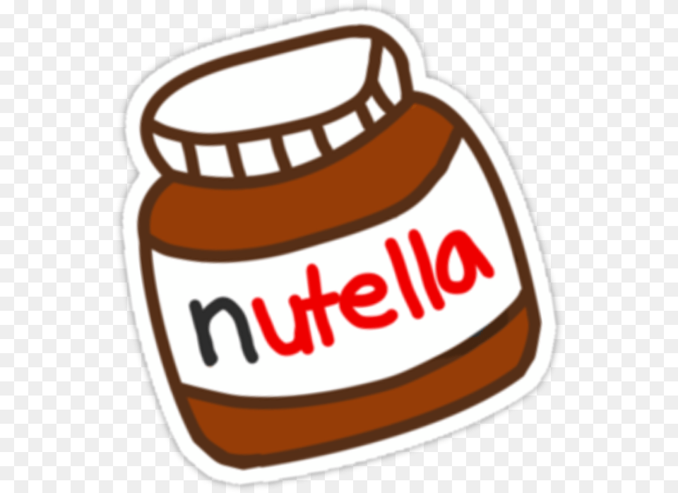 Nutella Chocolate Nuts Hazelnut Nievesart Freetoedit Cute Stickers, Jar, Food, Honey Free Transparent Png