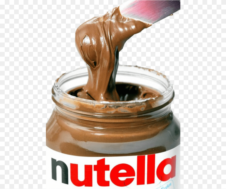 Nutella Chocolate Spread Nutella, Food, Peanut Butter, Jar, Can Png Image
