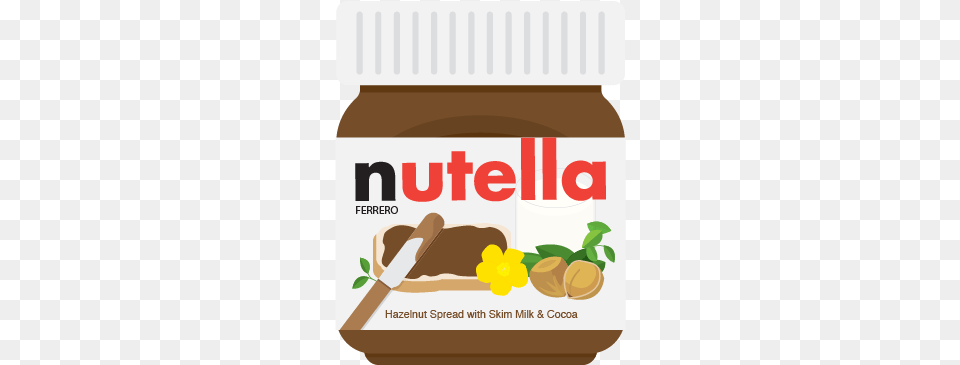 Nutella Jar Nutella, Food, Peanut Butter Png Image