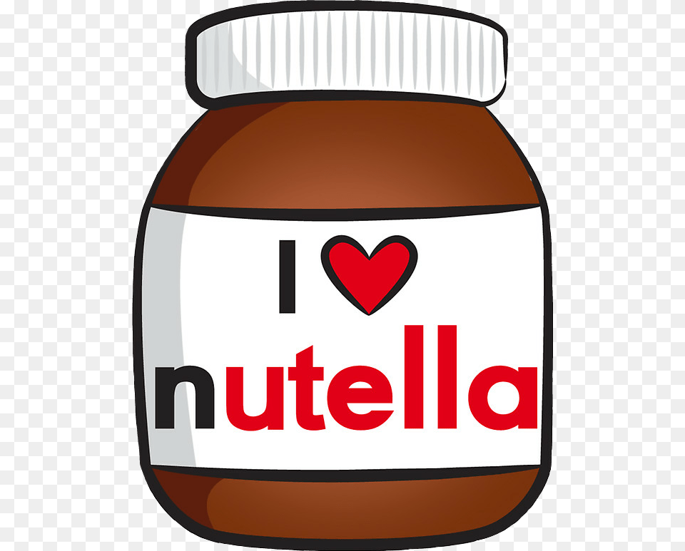 Nutella Love Chocolate Sticker Ilove, Jar, Food, Honey Png