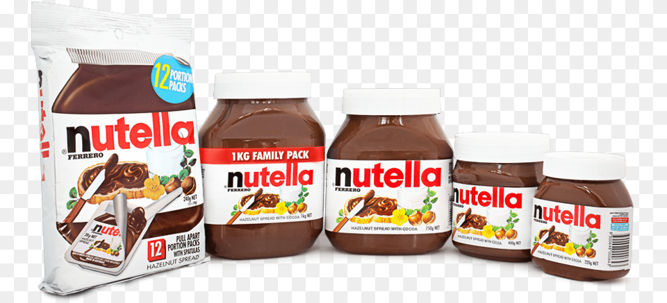 Nutella Products Nutella Size Comparison, Food, Ketchup Free Png Download