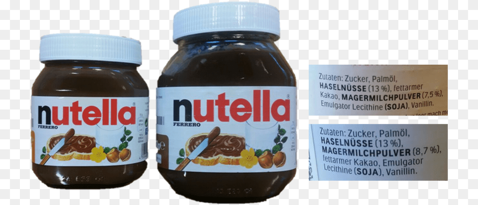 Nutella Von Ferrero Eine Untersuchung Der Verbraucherzentrale Nutella Price In Italy, Food, Ketchup Png Image