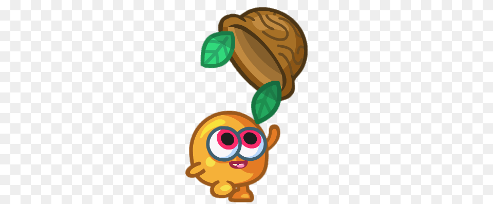 Nutmeg The Woodland Walnut Throwing Off Hat, Food, Nut, Plant, Produce Free Png Download