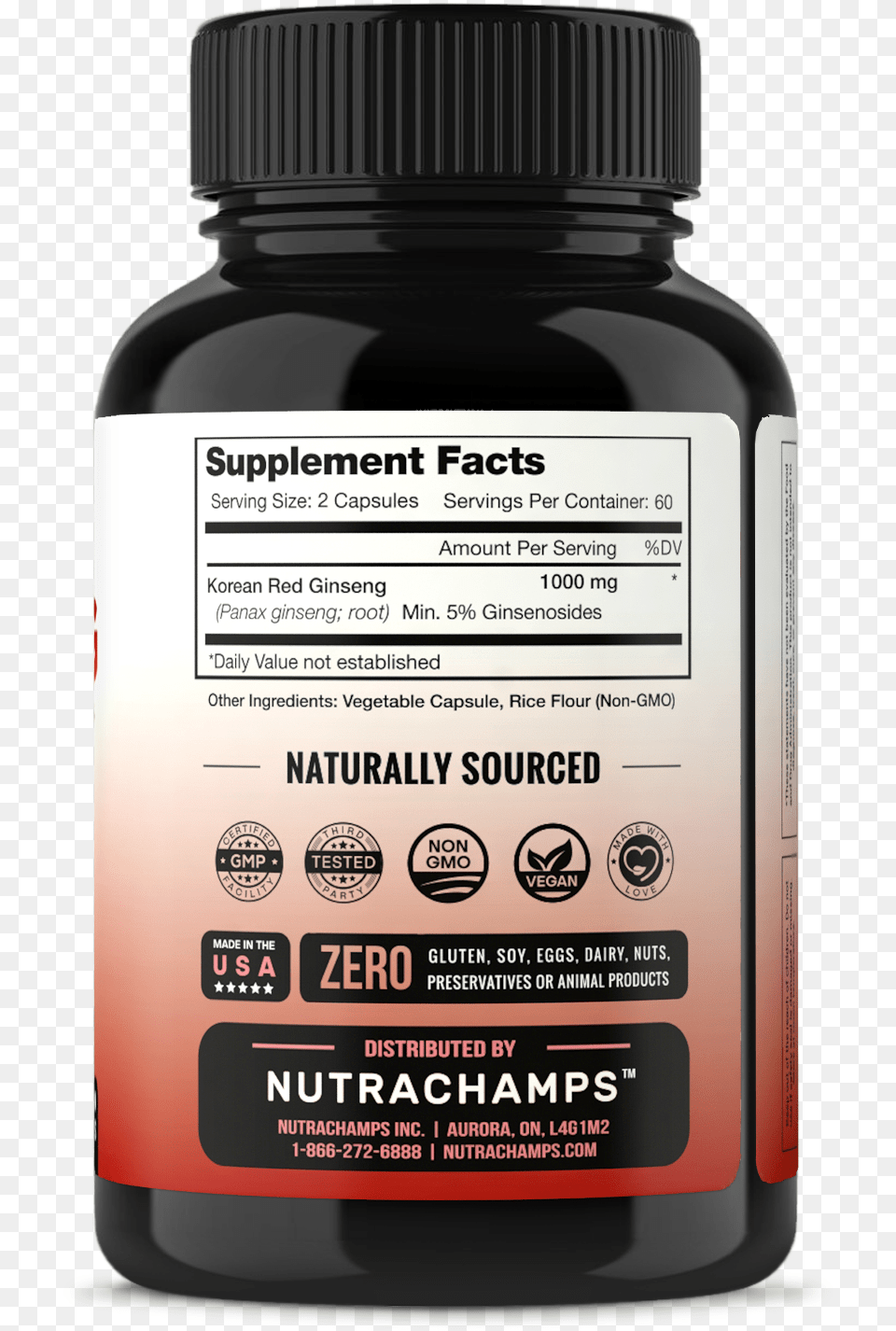Nutrachamps Horny Goat Weed, Bottle, Cosmetics, Perfume Free Png
