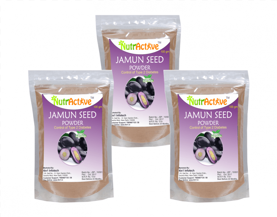 Nutractive Jamun Seed Powder Superfood, Food Png