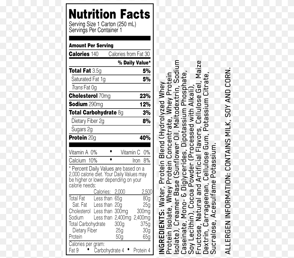 Nutrition Facts, Text, Page Free Transparent Png