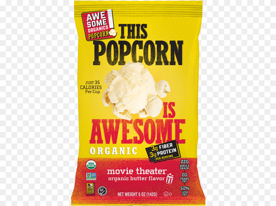 Nutrition Facts This Popcorn Is Awesomeltbrgtbutter Popcorn Is Awesome, Advertisement, Poster, Cream, Dessert Free Png