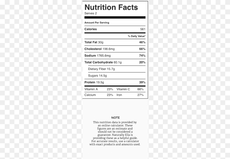 Nutrition Label, Page, Text Free Png