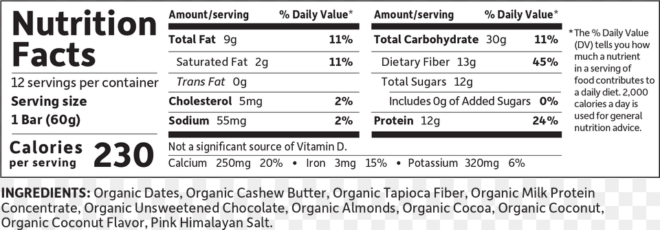 Nutrition Label For Pizza Download Tahini Nuts To You, Text, Paper Free Transparent Png