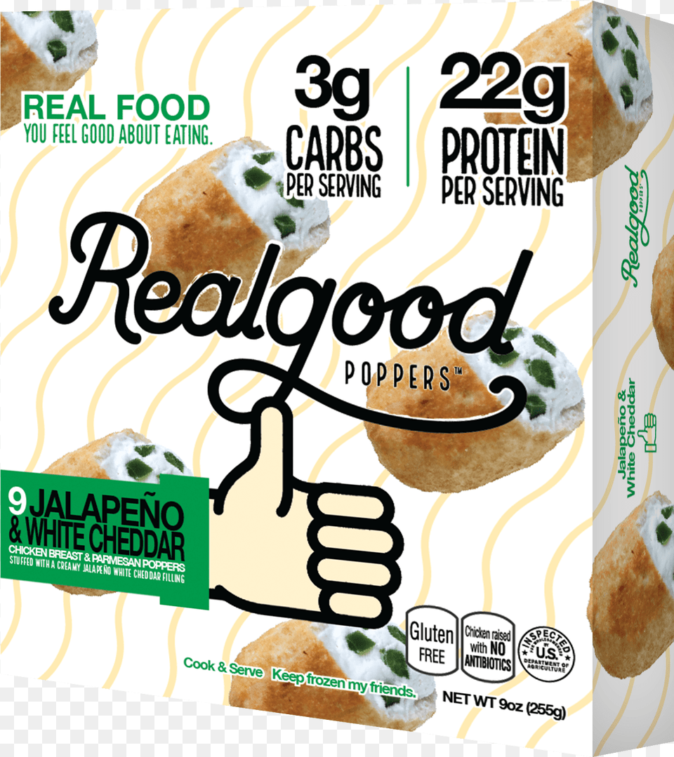 Nutritional Info Real Good Foods Poppers, Advertisement, Poster, Food, Sweets Png Image