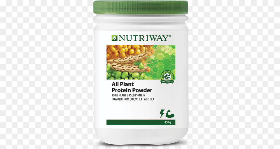 Nutriway All Plant Protein Powder Green Tea Protein Amway, Food, Ketchup, Herbal, Herbs Free Png