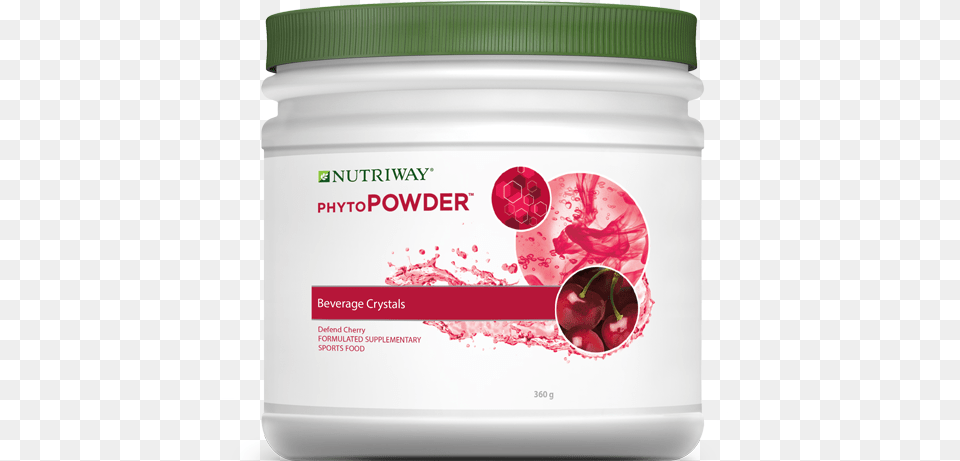 Nutriway Phytopowder Defend Cherry Tub Phytopowder Cherry, Yogurt, Plant, Herbs, Herbal Free Png