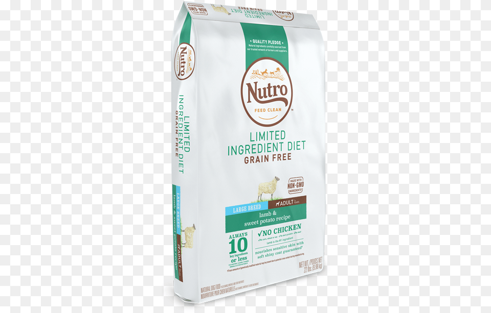 Nutro Limited Ingredient Diet Adult Large Breed Lamb Limited Ingredient Grain Free Lamb And Sweet Potatoes, Powder, Flour, Food Png Image