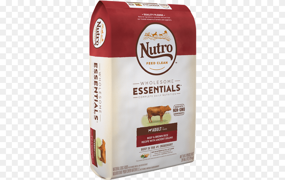 Nutro Wholesome Essentials Adult Dry Dog Food Beef Nutro Puppy, Animal, Cattle, Cow, Livestock Free Png Download