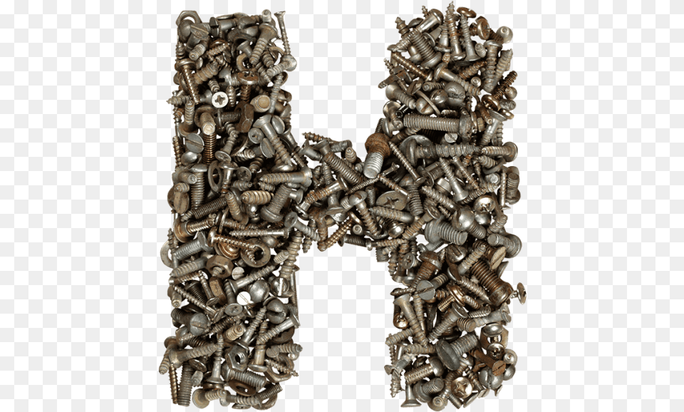Nuts Bolts Font Bolts And Nuts Letter, Machine, Screw, Bronze Png