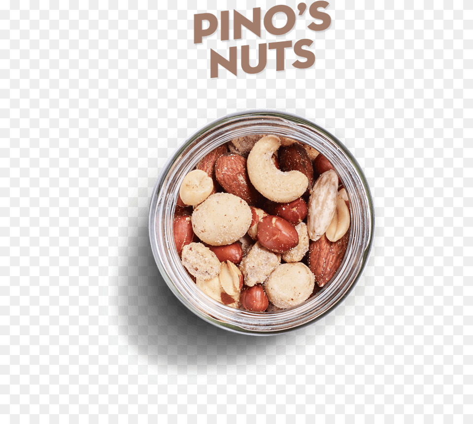 Nuts Bowl Top View, Food, Produce, Nut, Plant Png