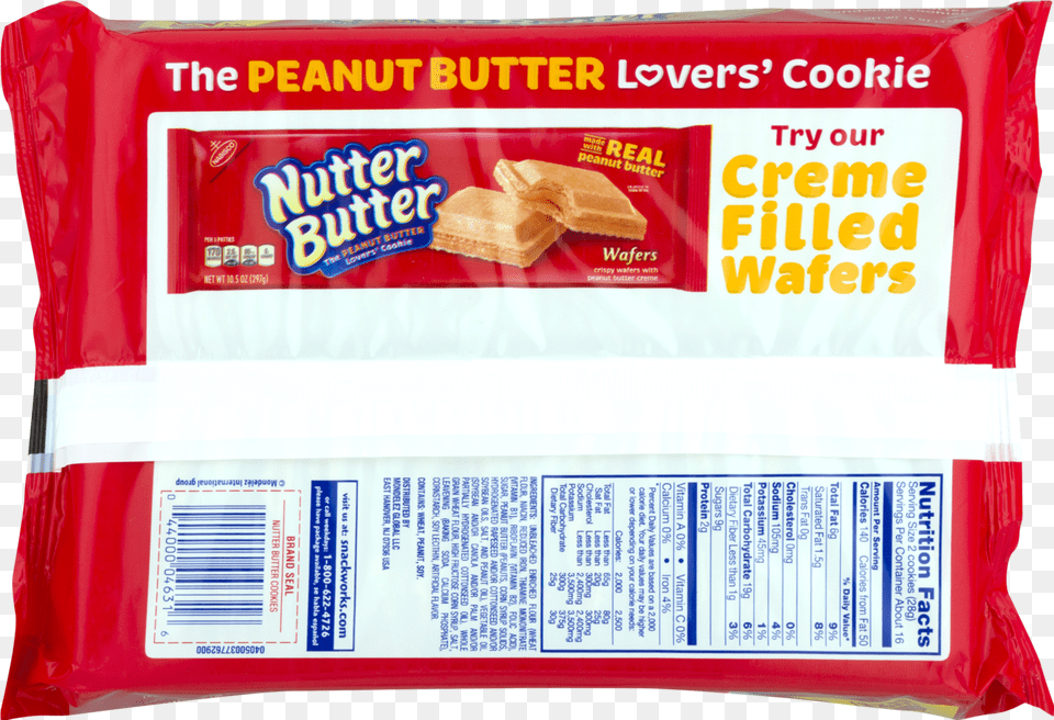 Nutter Butter Nutter Butter Wafers Nutrition, Food, Bread, Sweets Free Png