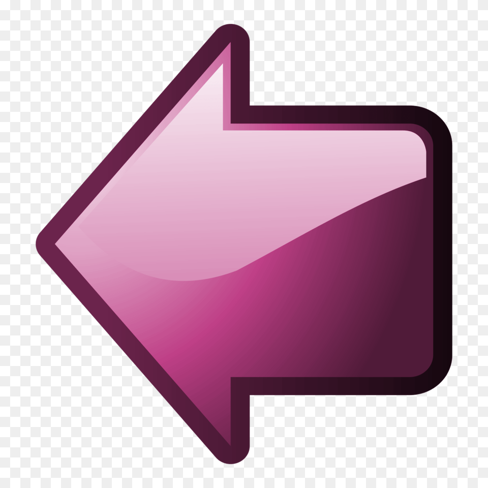Nuvola Arrow Left Pink Free Png Download