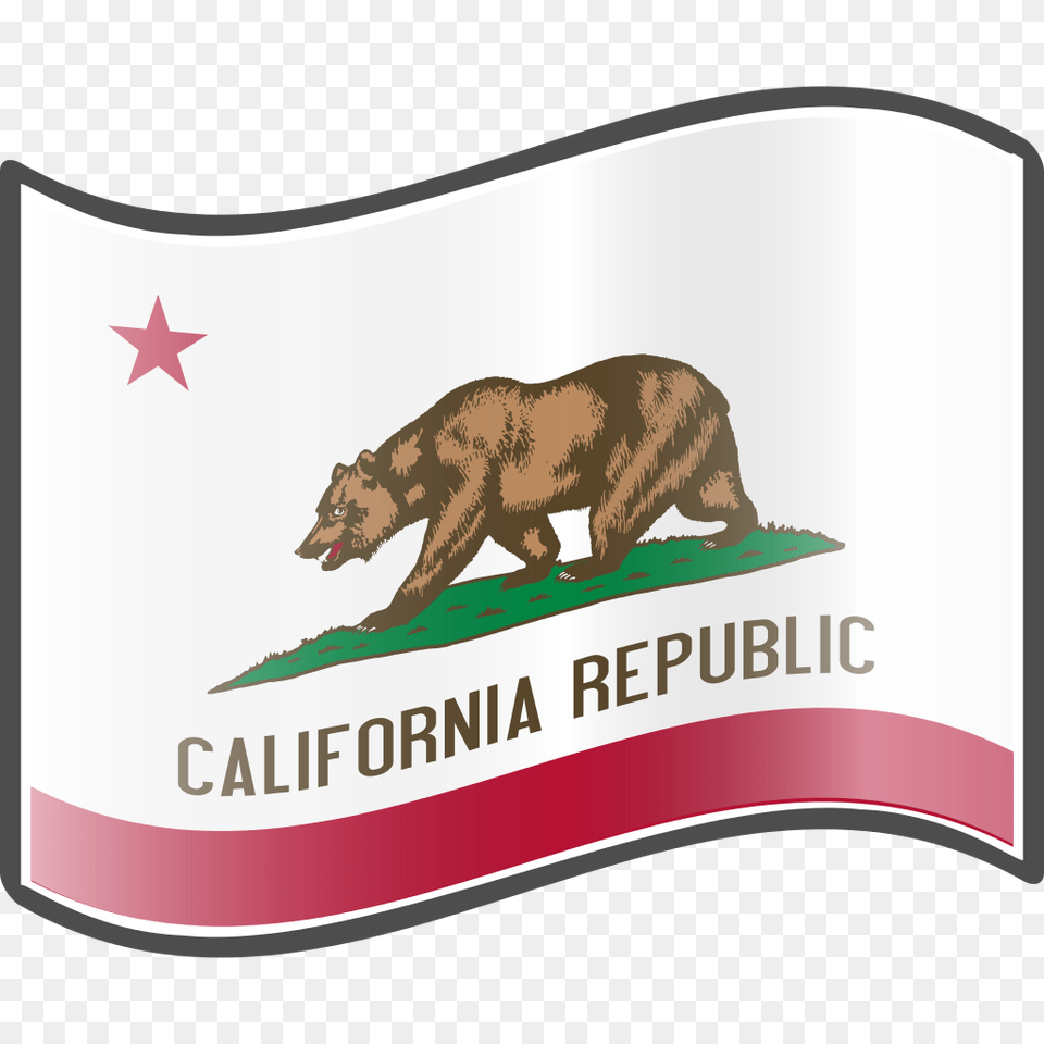 Nuvola California Flag, Animal, Bear, Mammal, Wildlife Free Png