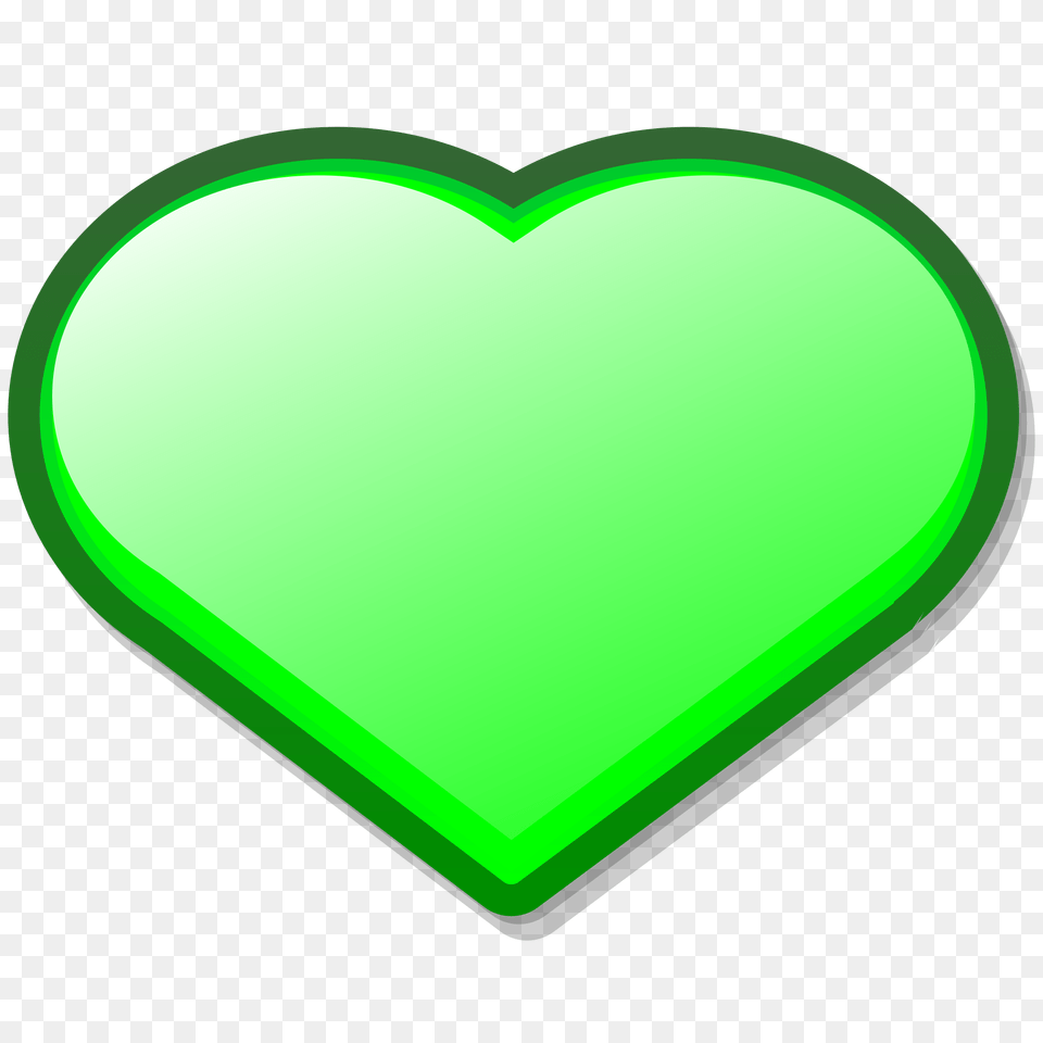 Nuvola Emblem Favorite Green Heart Png Image