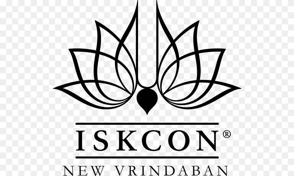 Nv Iskcon Logo Black Medium Ecov Logo Iskcon New Vrindaban Logo, Gray Png