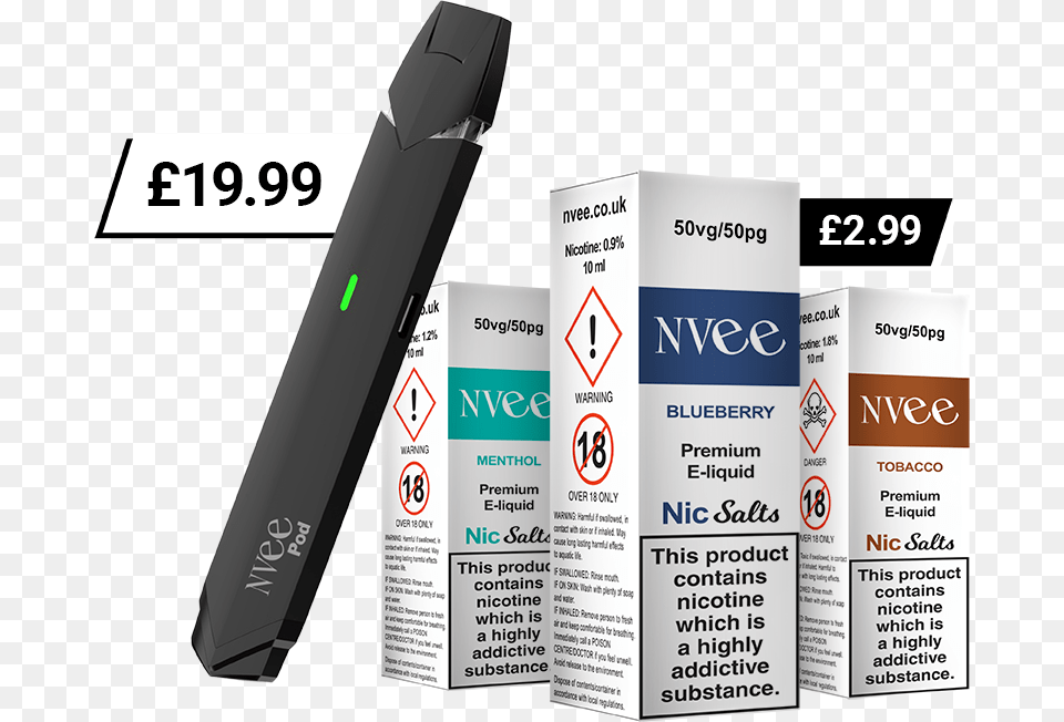 Nvee Vape, Bottle, Advertisement Free Transparent Png