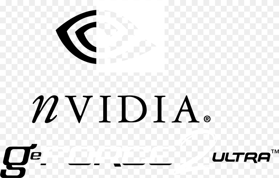 Nvidia Geforce2 Ultra Logo Black And White Old Nvidia Logo, Text Free Transparent Png