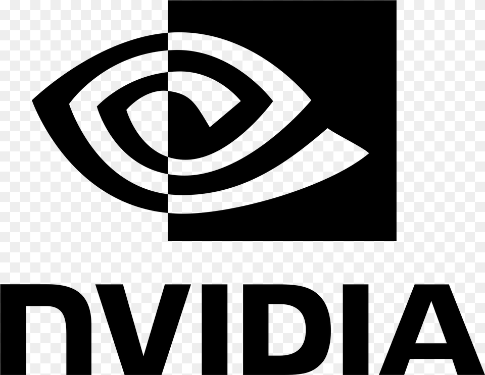 Nvidia Logo Black And White Geforce Experience Logo Black, Gray Free Png Download